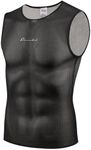 Przewalski Men's Sleeveless Cycling Bike Base Layer Undershirt, Breathable, Superlight and Moisture Wicking Vests