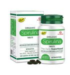 Parry's Wellness Organic Spirulina Tablets - Most Bio-available Protein & Nutri-dense Superfood | Immunity and Health Supplement | Metabolism Booster | 100% Vegan | 120 Tablets (500mg Each)