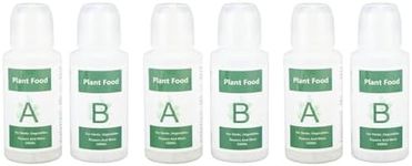 3 Set Hydroponics Nutrients, Plant Food A & B Hydroponics Supplies, Indoor Plant Fertilizer for Hydroponics Growing System, Growing System Accessories for Vegetables Fruits Flowers