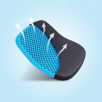 The Sleep Company SmartGRID Ortho Pro Seat Cushion for Chair | Car Seat Driving Cushion to Reduce Back Pain | 600+ Cooling Air Channels | Sitting Pillow for Office Chair, Car Seat, Home Chair | Black