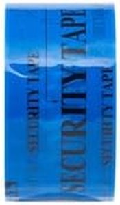 ASA Tamper Evident Blue Packing Tape - 1 Roll | Features Blue & White Opened Void Pattern | Waterproof Security Tape for Secure Packaging & Shipping | 2” X 55 Yards, 3.2 Mil