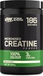 Optimum Nutrition Micronised Creatine Powder, 100% Pure Creatine Monohydrate Powder for Performance and Muscle Power, Unflavoured Shake, 186 Servings, 634 g