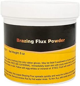 BLUEFIRE JFB-102S 1/2 lb Silver Solder Brazing Flux powder for Silver Phos Copper Solder Brazing Rods HVAC Plumbing Solder Lower Welding Soldering Melting Temperature Easy Flow for Solder Fluid