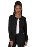 Snap Front Scrub Jackets for Women,