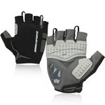 Souke Sports Mens Cycling Gloves Gel Pad Half Finger Bike Gloves Lightweight Anti-Slip Shock-Absorbing for MTB Road Biking XL