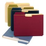 Globe-Weis File Folder Pockets, 150 Sheet Capacity, Letter Size, Double Top, 1/3 Cut Tabs, Assorted Colors, 10 Pack (FP153L10 ASST)