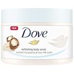 Dove Exfoliating Body Scrub Crushed Macadamia & Rice Milk Scent 225ml (Pack of 2)