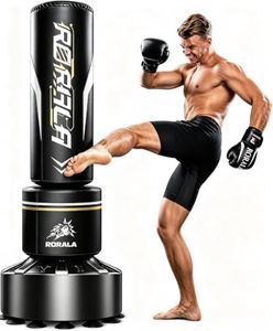 RORALA Punching Bag with Stand 70"-203lbs, Freestanding Heavy Boxing Bag Including 12OZ Boxing Gloves for Adult Youth Gift Selection Upgraded