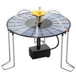 AISITIN 4W Solar Fountain Pump, 1500mAh Solar Powered Water Fountian with 3 Support Brackets & 1 Support Bar, Solar Water Fountain Bird Bath Fountain for Outdoor, Garden, Pond, Pool