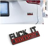 Fuck IT Edition Emblem for Car, 3D 