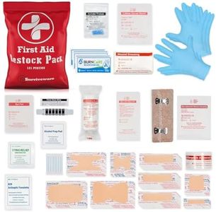 Surviveware 110 Pcs Waterproof Premium Survival First Aid Kit - Survival Emergency Preparedness for Travel Camping Gear, Survival Kit and Outdoor Emergencies - HSA & FSA Eligible Survival Kit