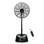 KUHL Exzel H3 Next Gen BLDC Desert Cooler with Mist & Humidifier | 18 Inches Pedestal Fan | Remote Operated | High Airflow & Low Noise | 6L/8 Hr Water Tank Capacity | Tilt Function | 450 mm