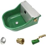 Automatic Stock Waterer for Horses,Cattle,Dog,Hog, Livestock, Heavy Duty Cast Iron,Extra Large Farm Animal Waterer Dispenser with Drainage Hole