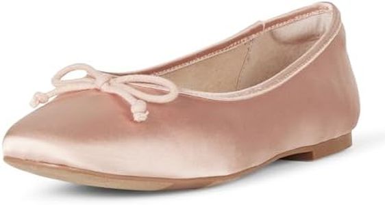 The Drop Women's Pepper Ballet Flat with Bow, Blush Pink, 6.5