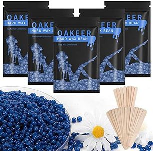 Oakeer Hard Wax Beans for Body Hair Removal at Home,Oakeer Hair Removal Wax Beads 5 Bags 1.1 lb