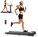 OUROAD Walking Pad Treadmill, Under Desk Treadmill for Home Office, Installation-Free Electric Walking Running Machine, Black