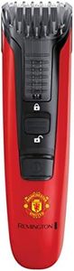 Remington MB4128 Beard Boss Beard Trimmer Manchester United Edition | Cordless, EDGE Styler & Adjustable Comb with 9 Length Settings, Up to 40 minute Runtime | 3 Year Guarantee (Black & Red)