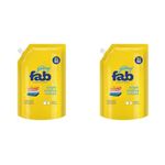 Godrej Fab Liquid Detergent Refill Pouch for Machine & Hand Wash - 2kg (Pack of 2)