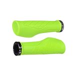 SOLODRIVE Ergonomic Design Bike Grips, Comfortable Bicycle Handlebar Grips, Single Lock-on Mountain Bike Grips, Non-Slip Handle Grips, Fit MTB, E-Bike, Hybrid, Scooter (Green)