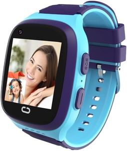 4G Kids Smart Watch GPS Tracker - Smartwatch with Two Way Call Video Calling 7 Puzzle Games Voice Chat SOS School Mode Pedometer Geo-Fence Touch Screen Alarm Clock Smartwatches for Boys Girls
