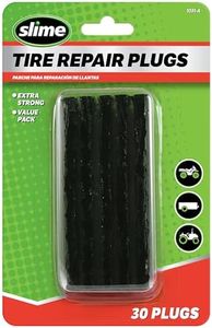 Slime 1031-A Tire Repair Plug Pack, Standard Heavy Duty Strings, for tubeless Off-Road Tires, Such as ATVS, wheelbarrows, Lawn mowers, Trailers, Pack of 30