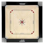 STEP OVER Tournament Full Size 35'' Carrom Board 29" with Playing Area with 16 mm Thick Ply || Schools || Colleges || Resorts ||Hotels (1 Coin Set, 1 Striker & 1 Powder)