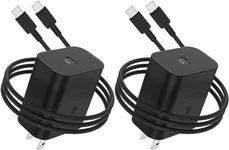 2Pack 45W Super Fast Charger Type C, USB C Wall Charging Block Plug and 6ft Android Phone Charger Cable for Samsung Galaxy S24 Ultra/S24/S23+/S23/S22 Ultra/S22+/S22 Plus/S21/S21+/Note 20 Ultra/Note10+