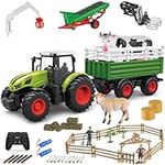fisca Kids Tractor Toy Farm Playset