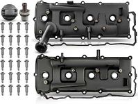 A-Premium Engine Valve Cover Set, with Gasket & Oil Filler Cap & Bolts, Compatible with 2006-2017, Nissan Armada Pathfinder Titan NV2500 NV3500 & Infiniti QX56, V8 5.6L, # 13264-ZE01A 13264-ZE00A