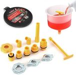 Shoze 15PCS Radiator Funnel Fill Kit Spill Proof Radiator Coolant Filling Funnel Kit Cooling System fill kit for Refilling Coolant No Spill Bleeder