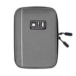 BAGSMART Travel Cable Organizer Electronic Accessories Case (Grey-2)