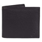 Mens Genuine Black Leather Wallet - Nappa by Pierre Cardin | RFID Blocking | Men's Soft, Smooth, Durable & Crease Proof Bi-Fold Gents Wallet (Black/Blue Lining)