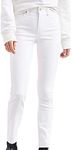 Levi's Women's Plus Size 721 High Rise Skinny Jeans, Soft Clean White (Waterless), 30 Regular