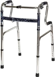 Carex Health Brands Sturdy Uplift Adjustable Adult Medical Walkers, Folds for Easy Storage & Transport, Guaranteed Longevity, Superior Support for Seniors Steel, 6 lb