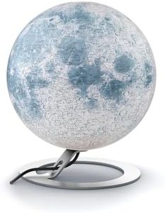 National Geographic 8007239977211 30 cm The Moon Illuminated Globe, White
