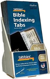 Tabbies 58350 Old & New Testament, 80 Solid Gold Tabs Including 64 Books & 16 Reference Tabs