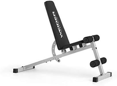 Weider Platinum Adjustable Slant Bench for Dumbbell Weight Training and Body Weight Exercises