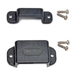 TWAYRDIO Dashboard Mount Holder for Handheld Radio and Speaker Microphone Mic, Clip Hook with Screws for BaoFeng Motorola Talkabout Midland Retevis Yaesu Handhelds Walkie Talkie Two Way Radio