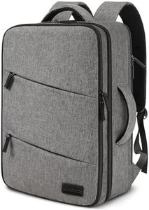AUROTIER Barber Bag with Insulated Pocket, Portable Backpack for Clippers and Supplies, Travel Hairstylist Smart Bag with USB Charging Port, Water-resistant, Grey
