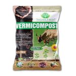 NATURAL EARTH 1 KG - TRUSTED Organic Vermicompost For Plants | Treated with Panchagavya-Based Bacteria Culture | Plant Growth Booster | Organic Compost For Home Plants