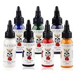 7 Color Tattoo Inks Set for Practic