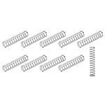 METALLIXITY Compression Springs (0.8x9mm OD,35mm Free Length) 10Pcs, 304 Stainless Steel Extension Spring - for Shop Home Repairs, DIY Projects, Silver Tone