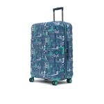 uppercase Jfk (Large) 76Cm, Hardsided Check-In Trolley Bag For Travel, Eco Polycarbonate Printed Luggage, Combination Lock For Unisex, 2000 Days Warranty (Denim Blue, 31 X 53 X 75.5 Cm, Spinner)