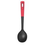 Starfrit Nylon Spoon with 4 Integrated Measures - Flat Edge for Better Scooping - Won't Scratch Cookware- Non-Slip Handle - Heat Resistant - Dishwasher Safe