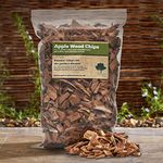 Apple BBQ Smoking/Smoker Wood Chips 3 Litre - (24 Great Flavours -100% Natural) Kiln Dried Woodchips for Smoking Food/Smokers/BBQ's/Ovens/Smoking tins - (Apple)