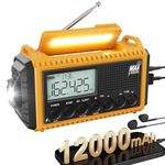 Emergency Weather Alert Radio, AM/FM, NOAA Weather Radio, Battery Powered