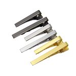 BetterJonny Classic Style Men's Tie Clips, Neck Ties Necktie Bar Pinch Clip Best Gifts for Your Father, Lover and Friends in Xmas, Anniversary, Wedding, Party, Meeting