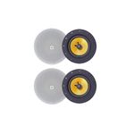 Winston Acoustics 80 Watts 2 Way Flush Mount Passive Ceiling Speakers,(Amp Needed) 6 Inches,for Bathroom, Kitchen, Living Room, Office (Pack of 4)