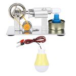 Stirling Engine Model, Stainless Steel Heat Steam Engine Physical Power Generation Experimental Tool Home School Kids Education