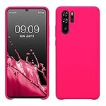 kwmobile Case Compatible with Huawei P30 Pro Case - TPU Silicone Phone Cover with Soft Finish - Neon Pink